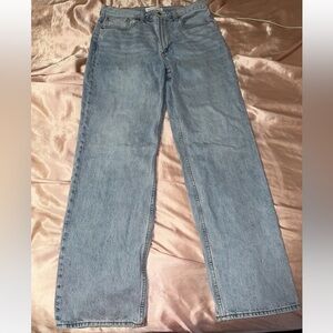 Aritzia Light Blue Flare & Wide Leg Jeans